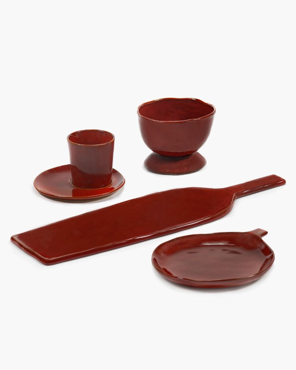 SERVING PLATE RECT. VENETIAN RED LA MÈRE