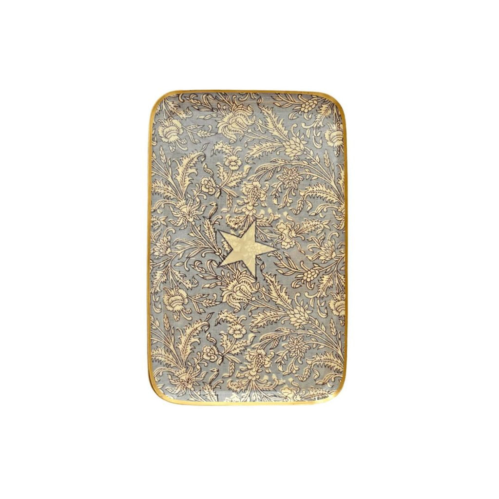 PLATEAU - FLOWER - Vert de gris